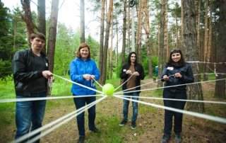 тимбилдинг веревочный курс